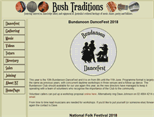 Tablet Screenshot of bushtraditions.org